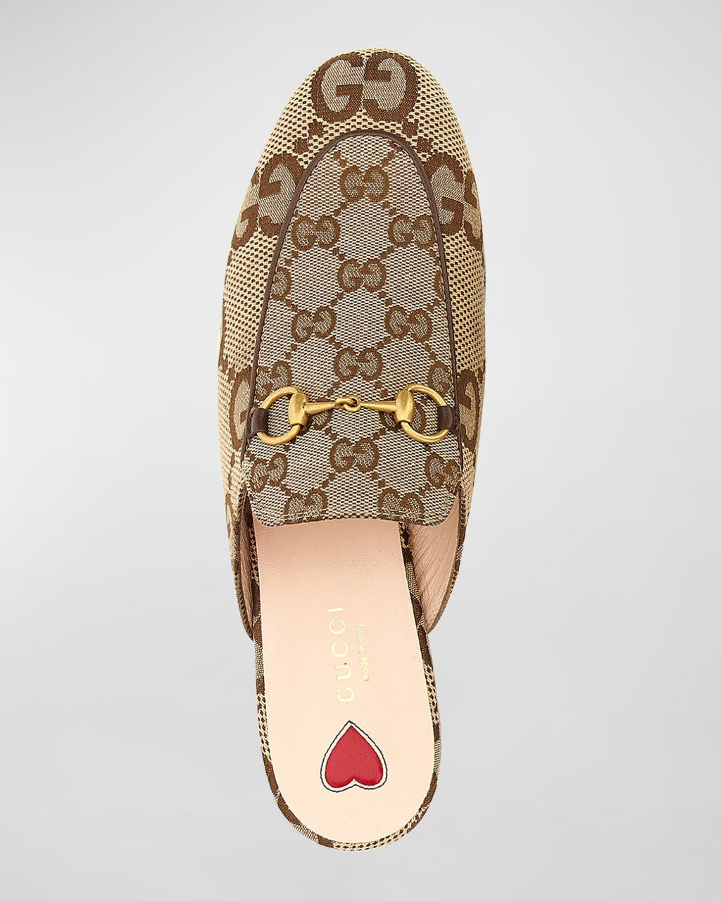Gucci Carvin Slipper Gg Print Heart