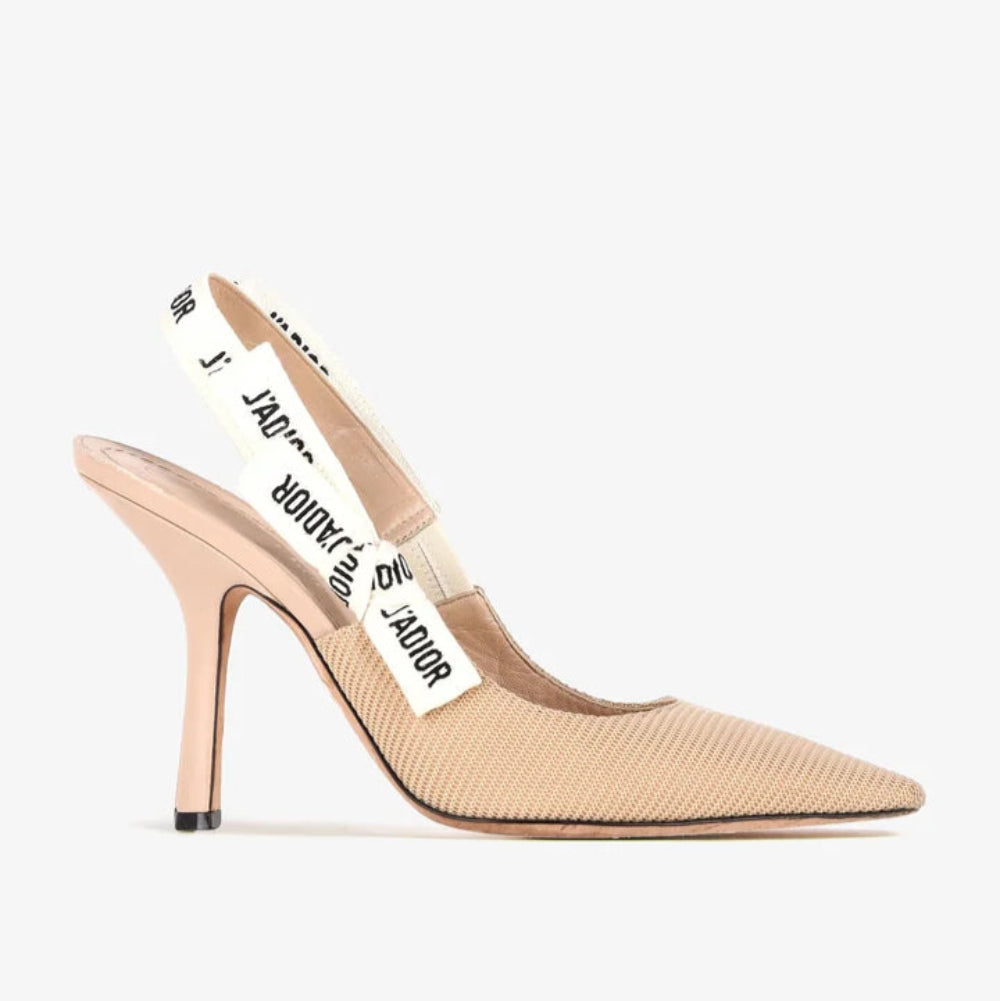 Dior J'Adior Canvas High Heels Beige