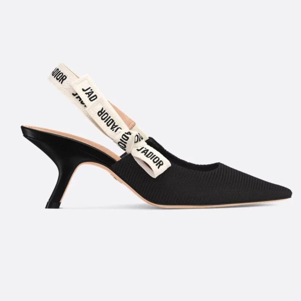 Dior J'Adior Canvas Meduim Heels Black