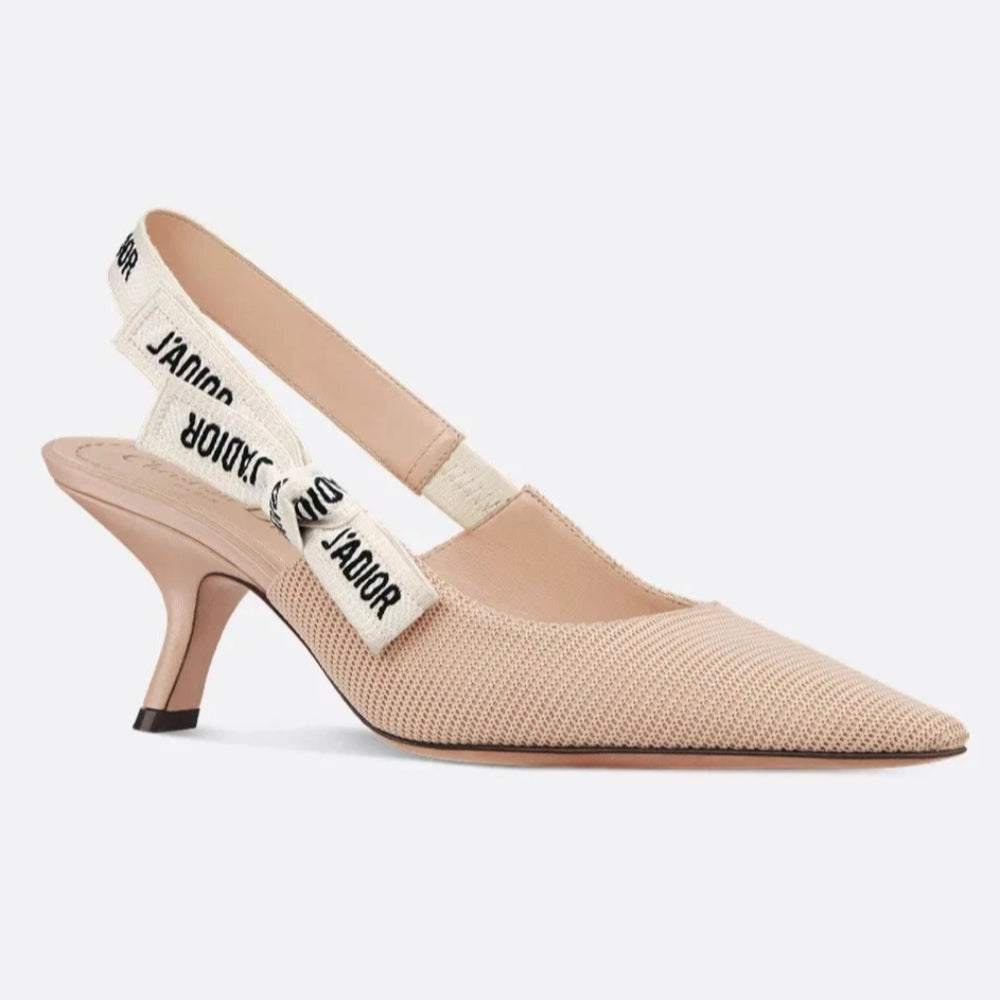 Dior J'Adior Canvas Meduim Heels Beige