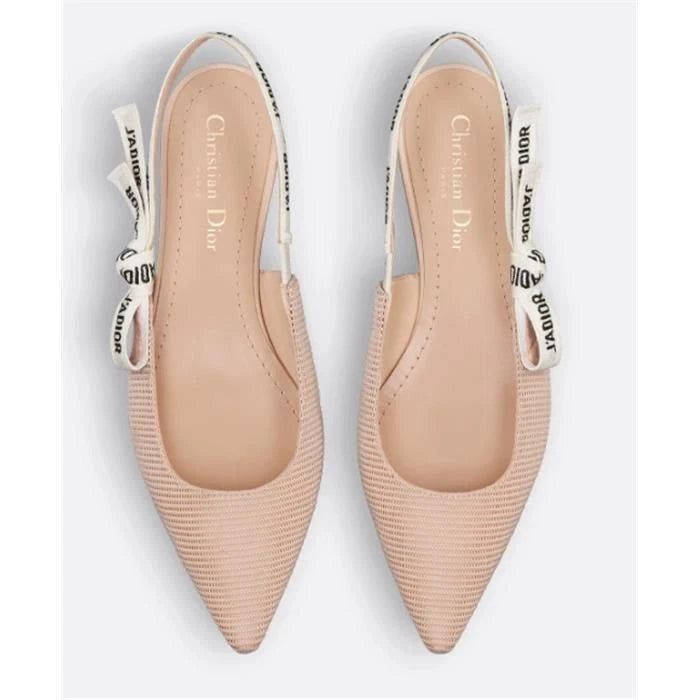 Dior J'Adior Canvas Flat Beige