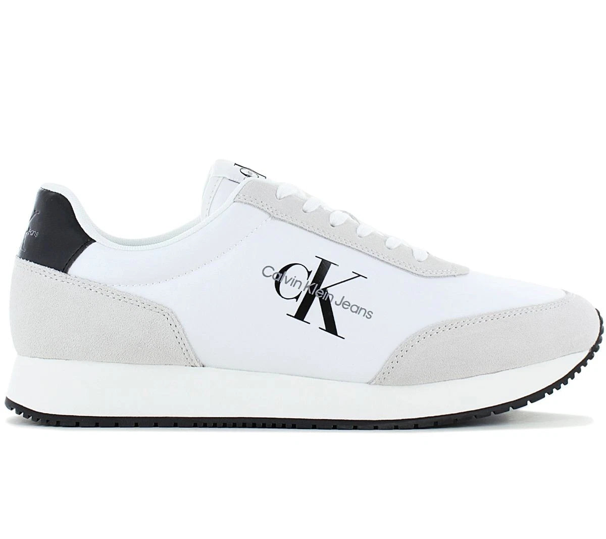 Calvin Klein Retro Runner Low Laceup - Men's Sneakers Shoes White