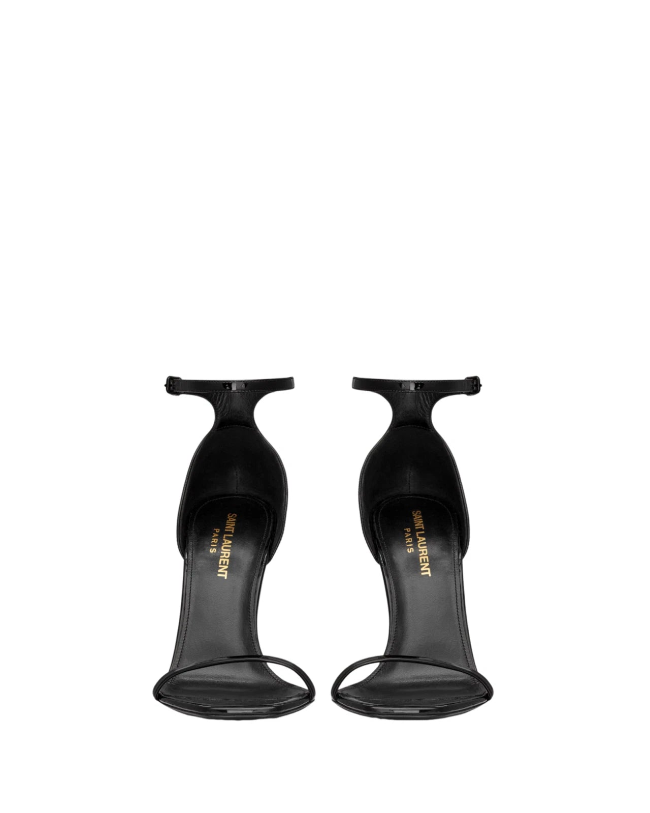 Saint Laurent Heels Logo Black