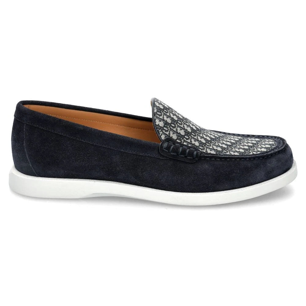 Dior Granville Oblique Navy Loafers