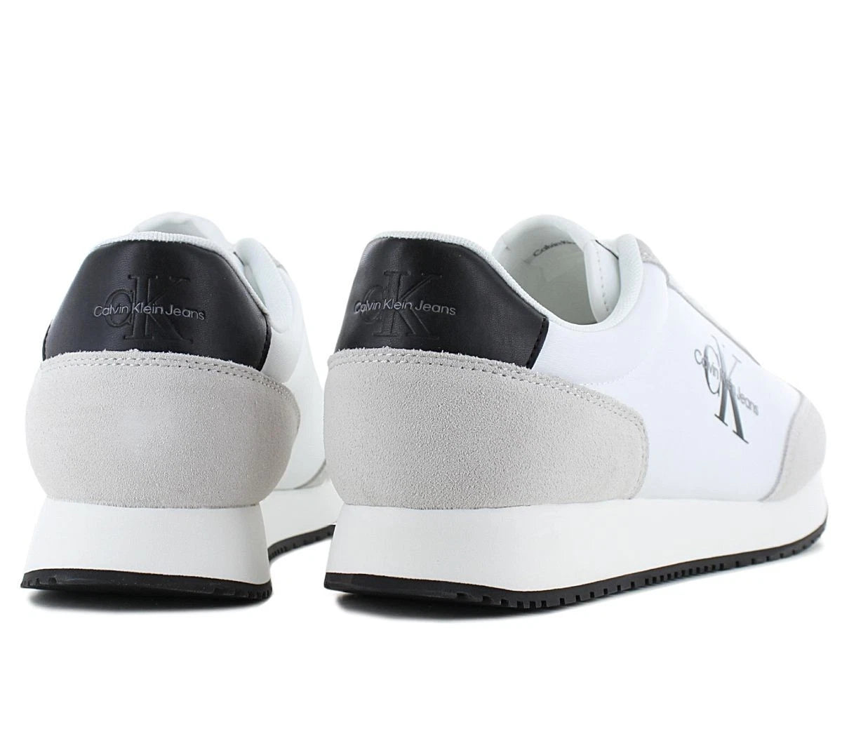 Calvin Klein Retro Runner Low Laceup - Men's Sneakers Shoes White