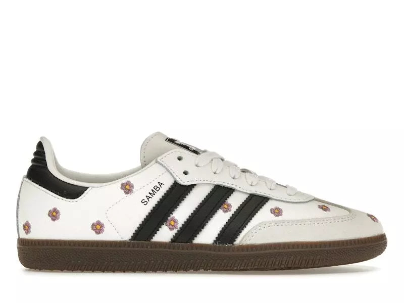 adidas Samba OG White Embroidered Floral