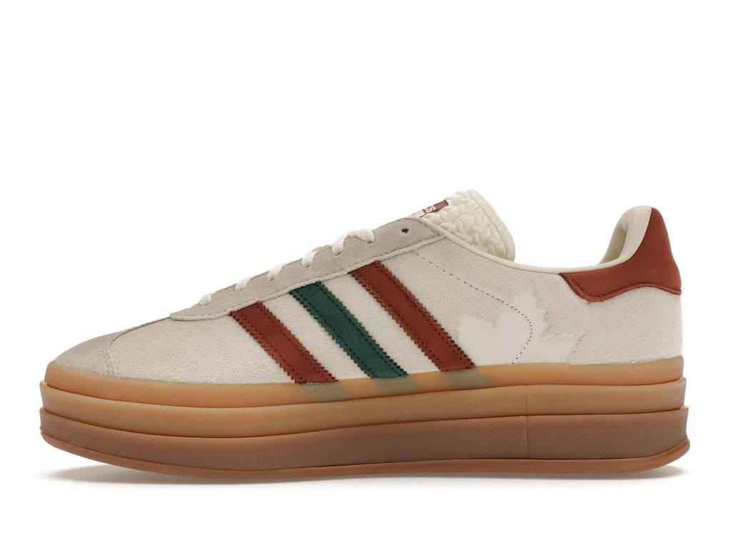 Adidas Gazelle 'Bold Cream White  Wild Sepia  Collegiate Green