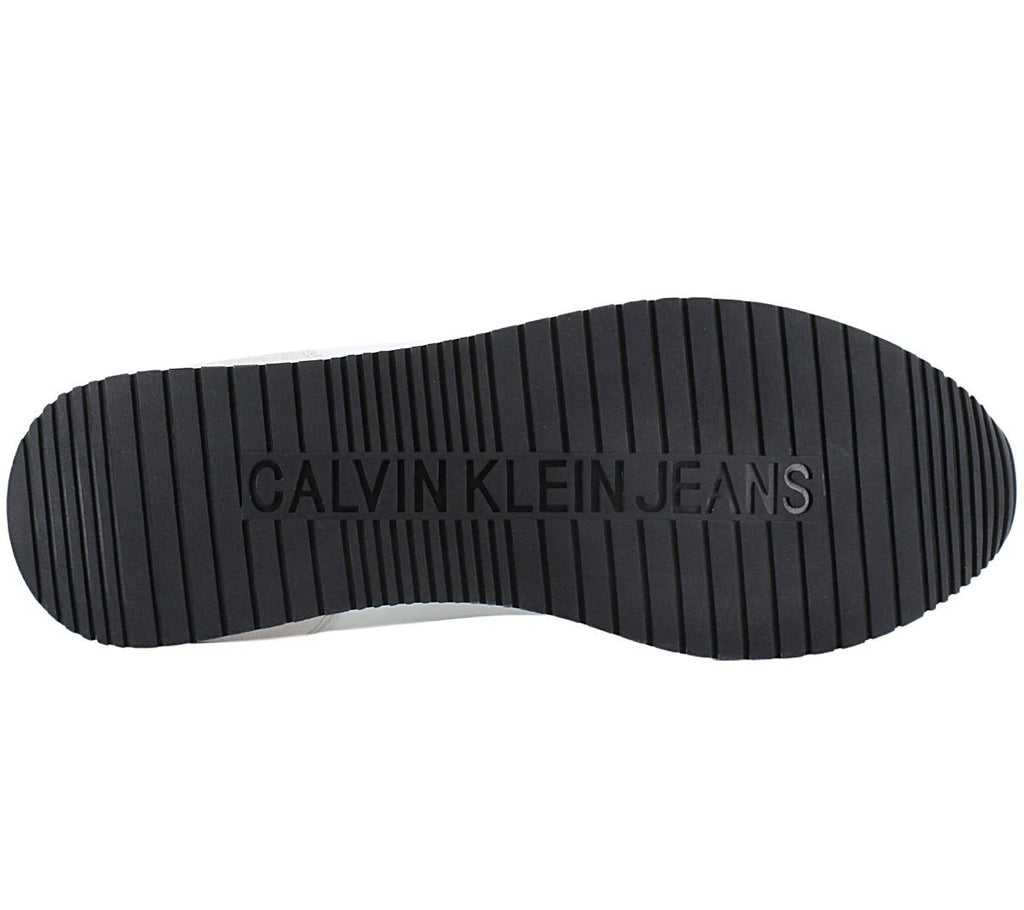 Calvin Klein Retro Runner Low Laceup - Men's Sneakers Shoes White