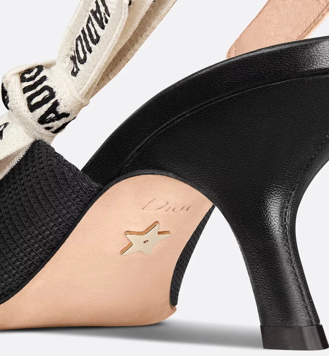 Dior J'Adior Canvas Meduim Heels Black