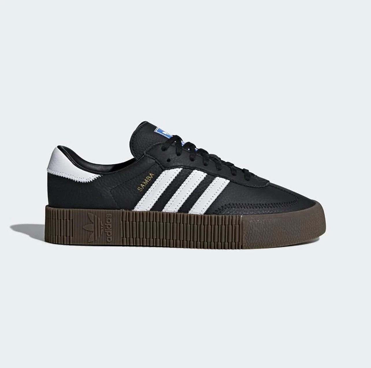 Adidas Sambarose Shoes Black Leather Sneakers