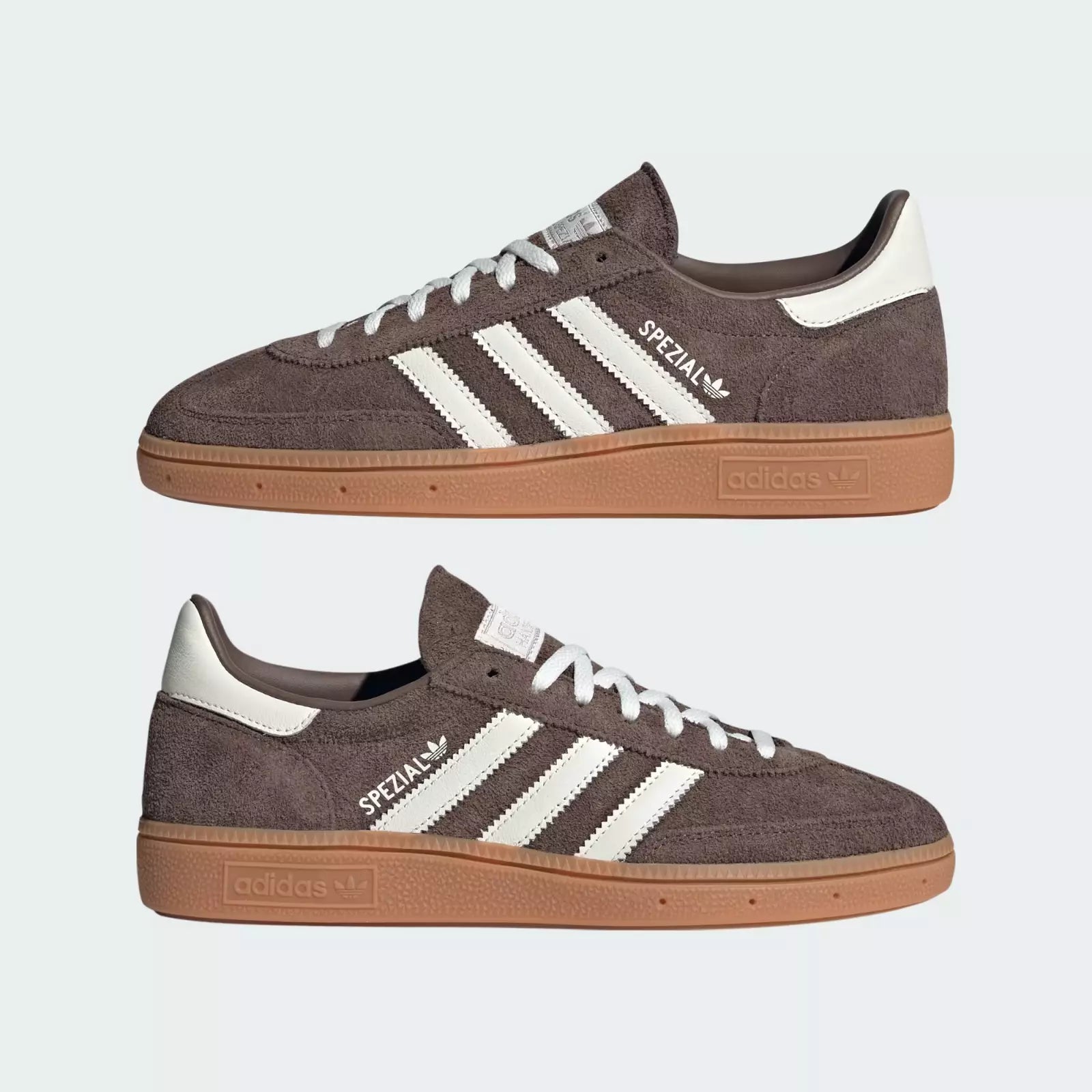 Adidas Handball Spezial Shoes in Brown and Off White