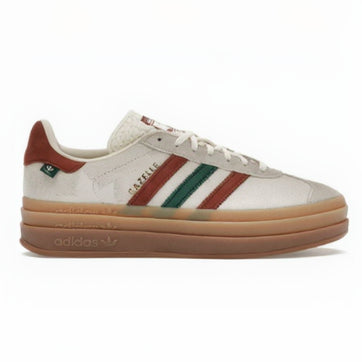 Adidas Gazelle 'Bold Cream White  Wild Sepia  Collegiate Green