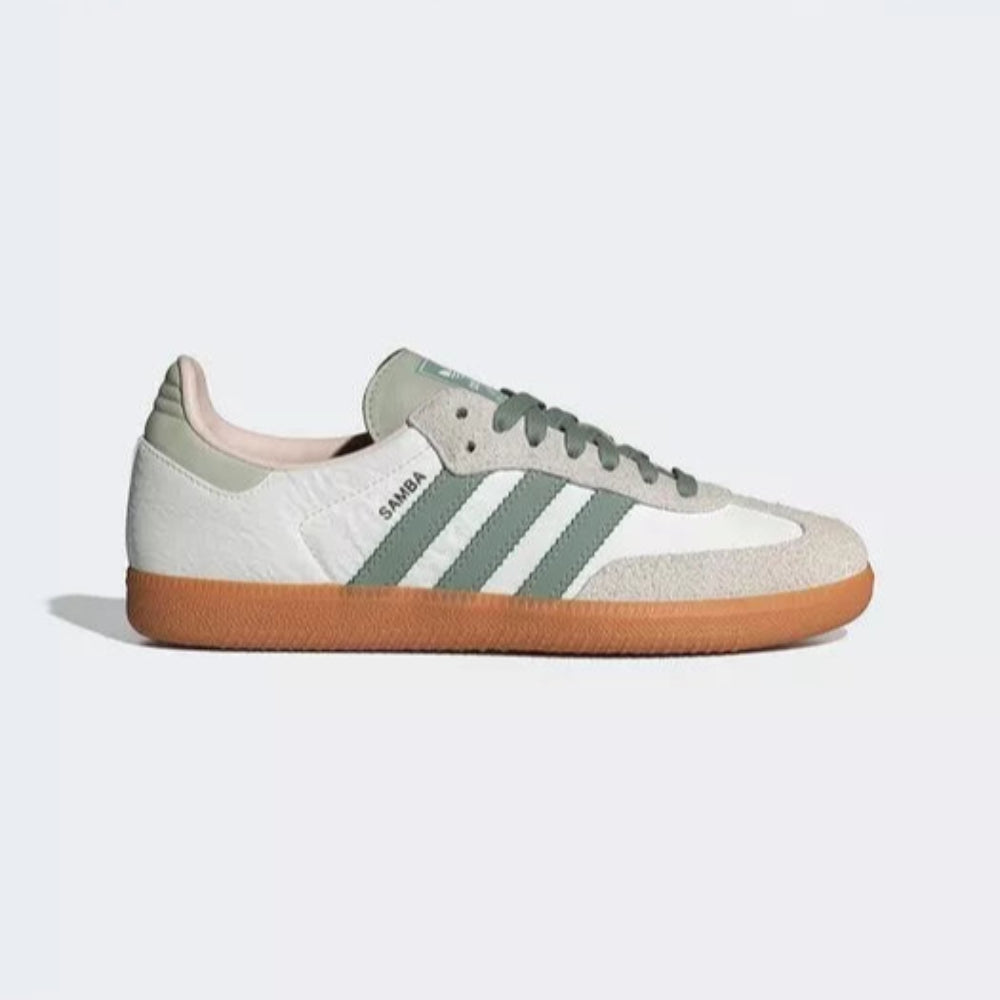 Adidas Samba OG Cloud White Silver Green