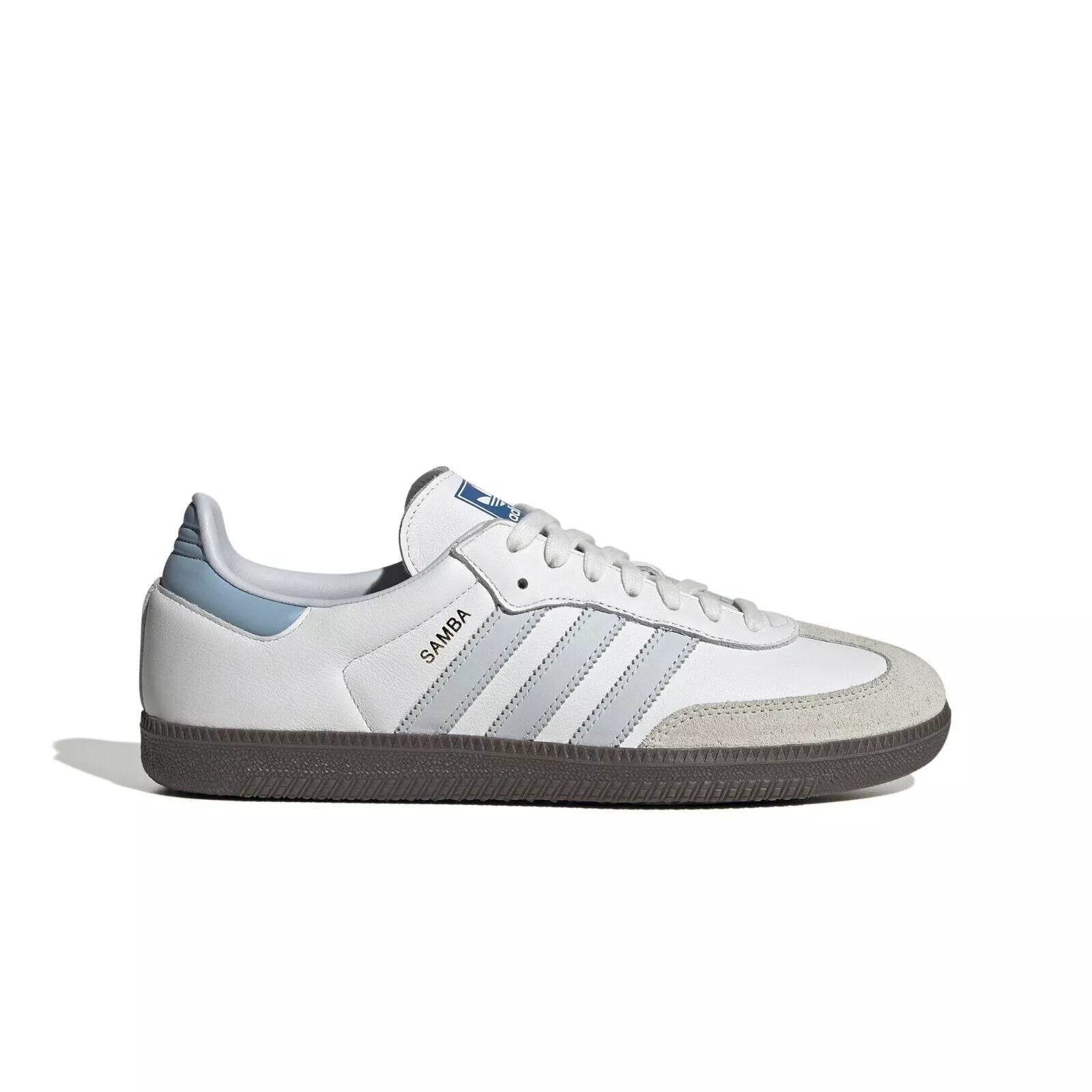 Adidas Samba OG Shoes White Halo Blue Gum NEW