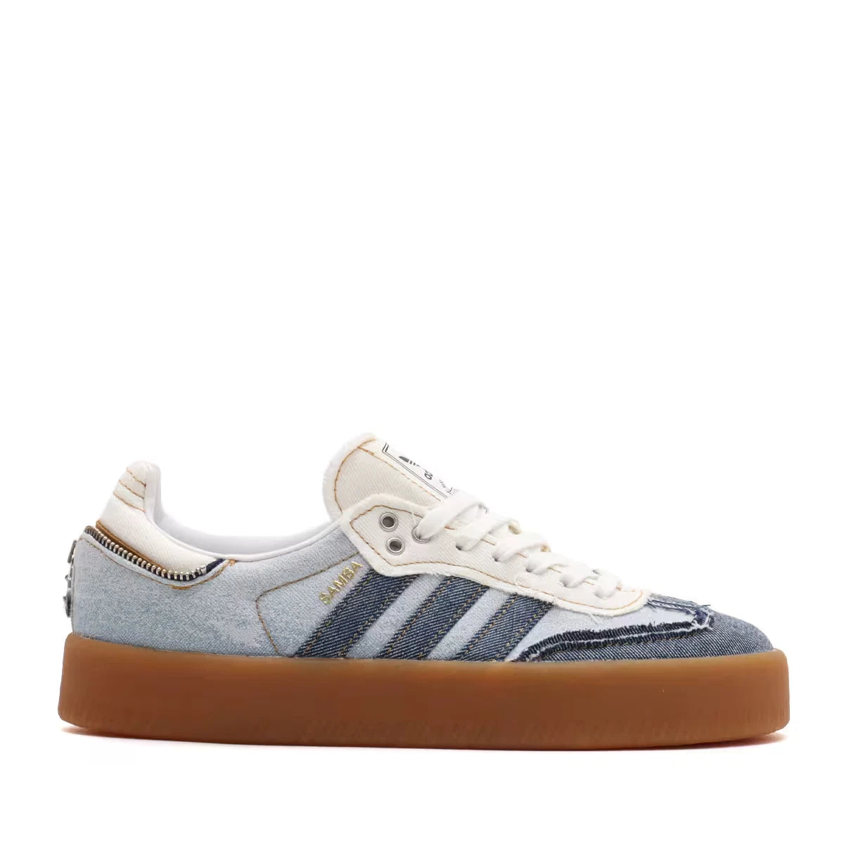 adidas SAMBA W atmos pink "Stacked Denim" GUM3