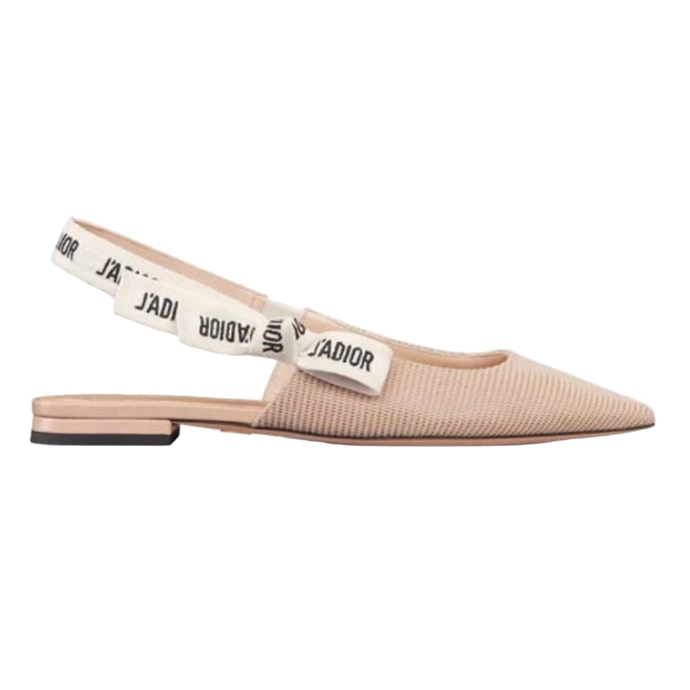 Dior J'Adior Canvas Flat Beige