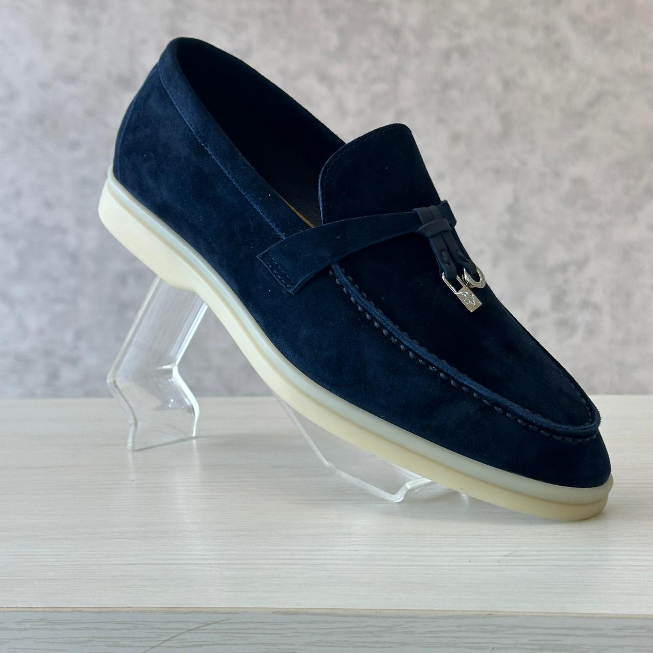 Loro Piana Loafer Charm dark navy