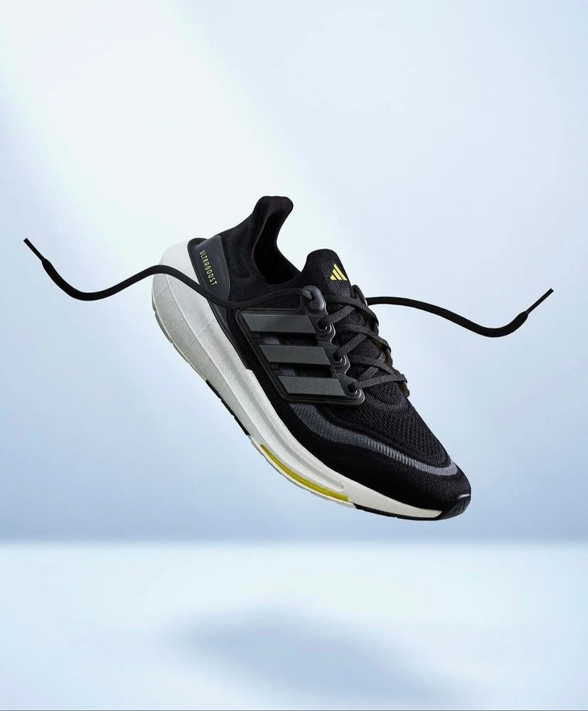 Adidas Ultra Boost Light Sneakers Shoes Running Core Black White (green)